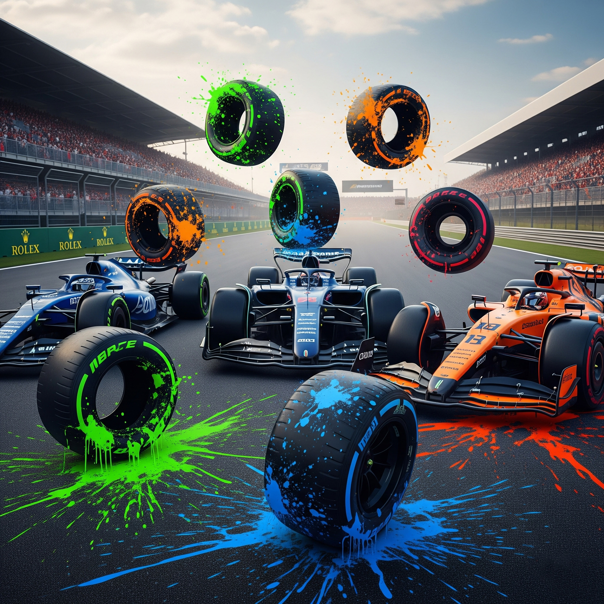 Colorful Tires Offering